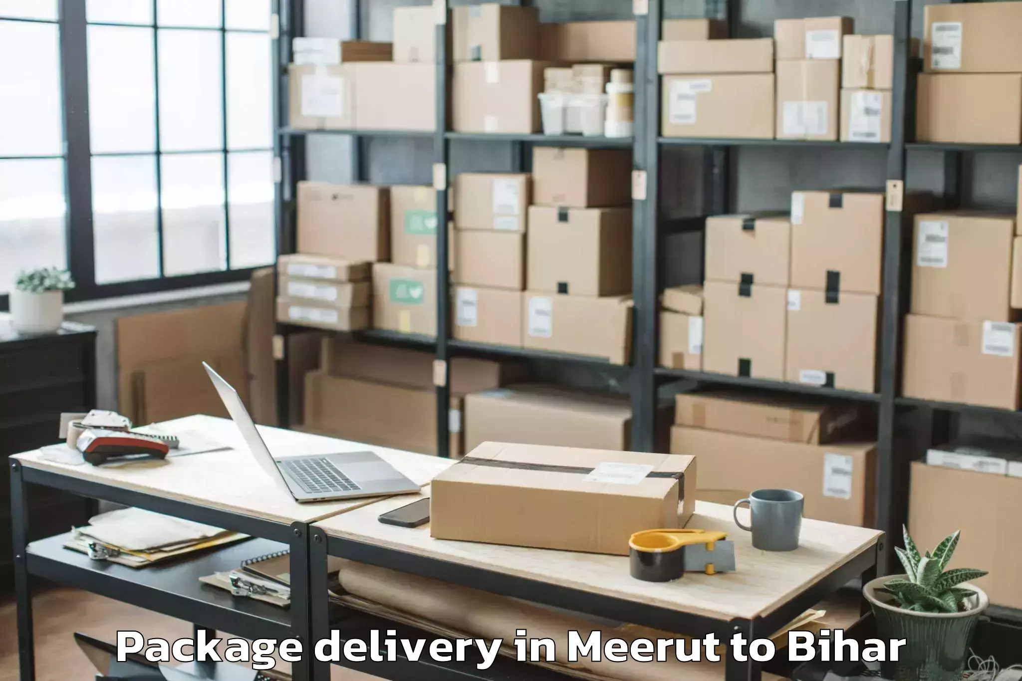 Reliable Meerut to Bikramganj Package Delivery